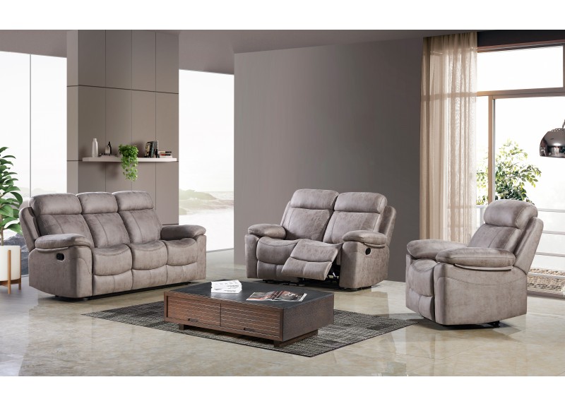 SOFA BROWNFIELD REF HD-1810 SET (3PC) 321 RECLINE